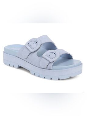 VIONIC WOMEN'S CAPITAL LUG PLATFORM SANDAL SKYWAY SUEDE size 8